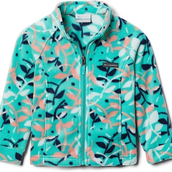 Columbia Girls Baby toddler Benton Springs fleece zip up jacket Ii Printed 18-24 - Picture 1 of 6